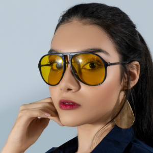 Yellow lens eye glasses