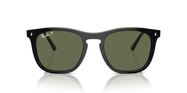 Ray-Ban Polished Black Unisex Polarized Sunglasses RB2210 901/58 53 - Image 2