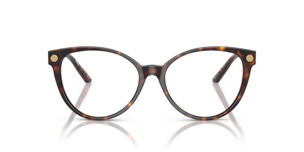 Versace Cat-Eyed Havana & Gold Women's Optical VE3353 108 52 - Image 2