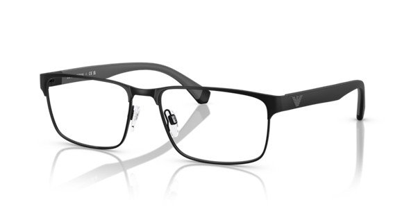 Emporio Armani Matte Black Metal Men's Optical EA1105 3014 / 56