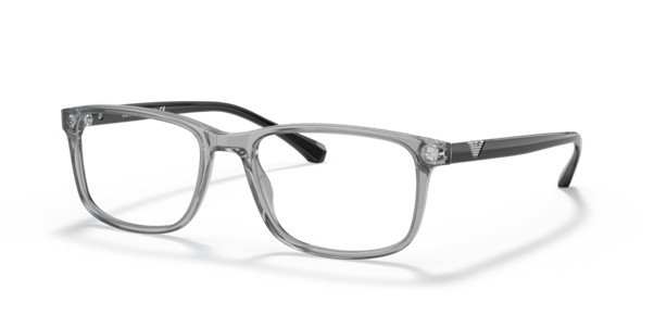 Emporio Armani Transparent Grey Acetate Unisex Optical EA3098 5029 / 53
