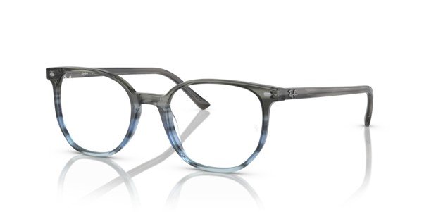 Ray Ban Elliot in Striped Grey & Blue Acetate Unisex Optical RB5397 8254-50