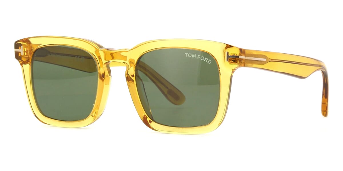 Tom Ford Dax Yellow Crystal Unisex Sunglasses TF751 39N 50
