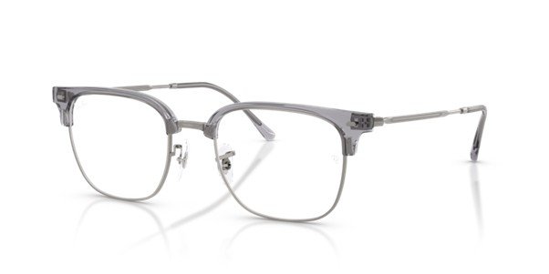 Ray Ban New Clubmaster in Grey on Gunmetal Unisex Optical Frame RB7216 8470 51