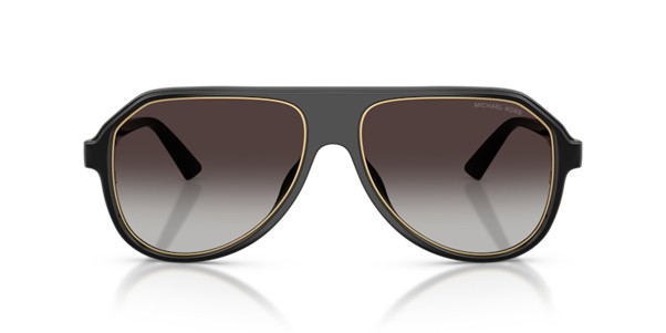 Michael Kors Molokai Unisex Sunglasses in Polished Black & Gold MK2281U 30058G 59 - Image 2