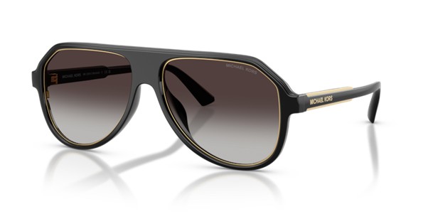 Michael Kors Molokai Unisex Sunglasses in Polished Black & Gold MK2281U 30058G 59
