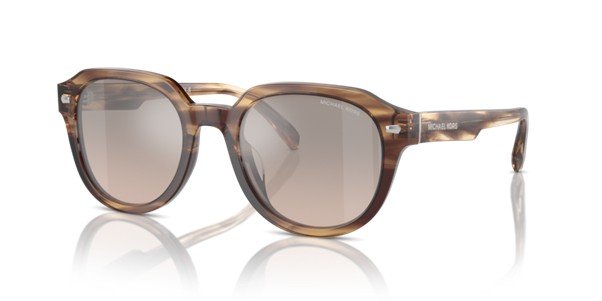 Michael Kors Eger in Brown Horn Unisex Sunglasses MK2211U 30053F/57