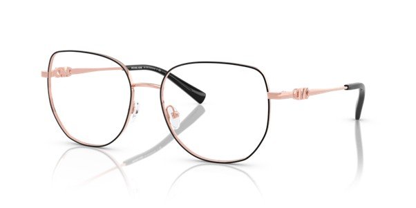 Michael Kors Belleville Shiny Black & Rose Gold Women's Optical MK3062 1903/54