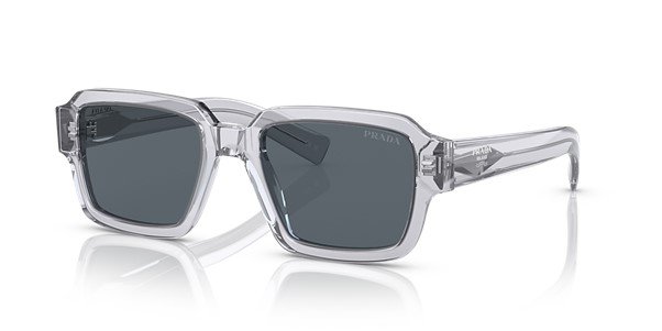 Prada Transparent Grey Men's Sunglasses